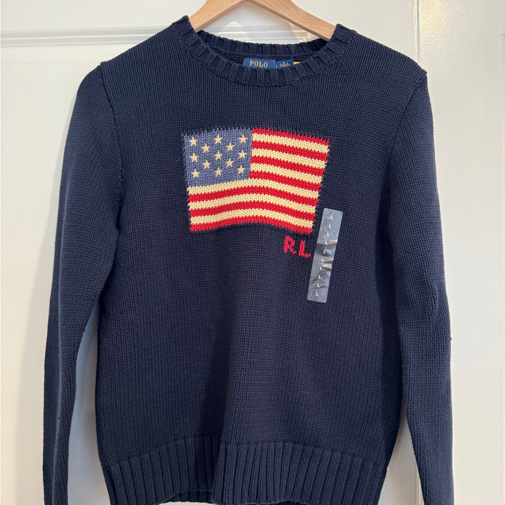 NWT Ralph Lauren American Flag sweater